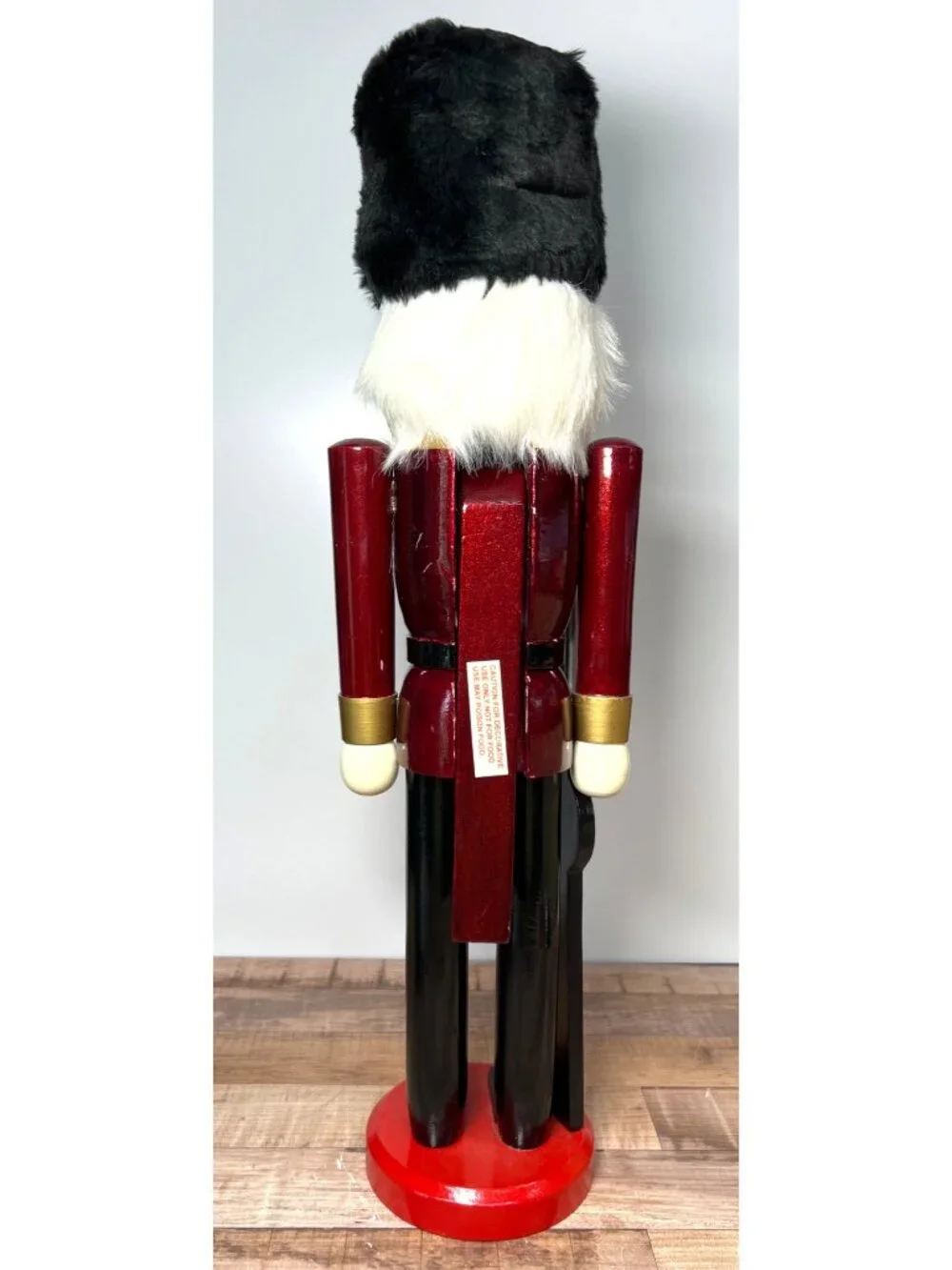 Vintage Wooden Nutcracker Soldier Figurine 20.25 Tall Large
